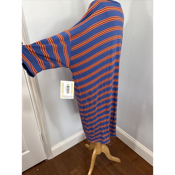 LuLaRoe Blouse Womens Extra Large Striped Jersey Tunic Top - Picture 5 of 9
